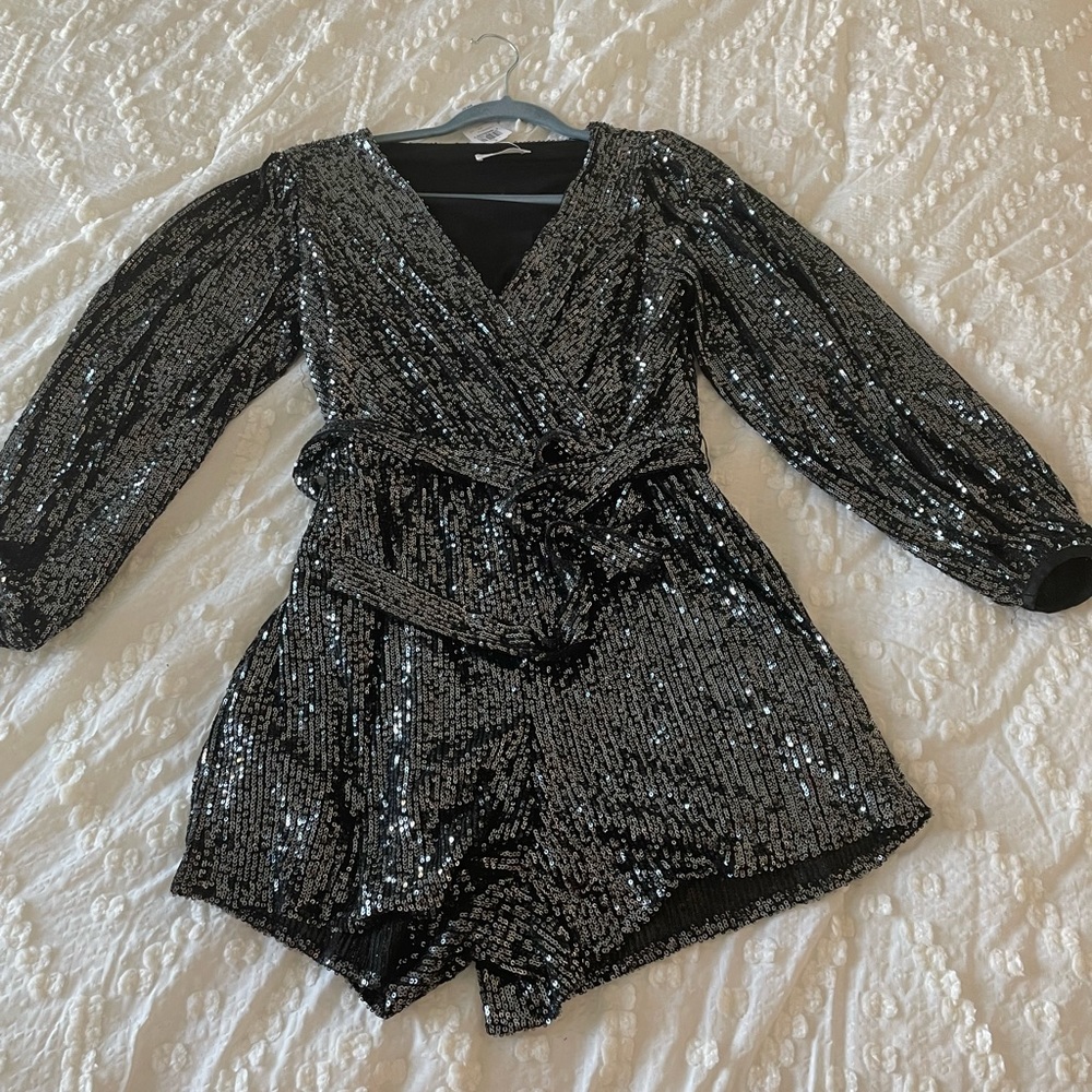 Nwt sequin romper